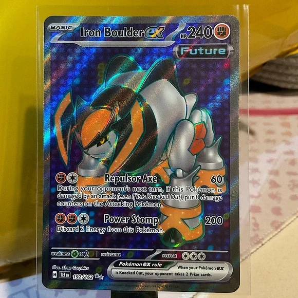 iron boulder ex pokemon card value Pokmon TCG: Paradox Destinies Iron Boulder ex Tin